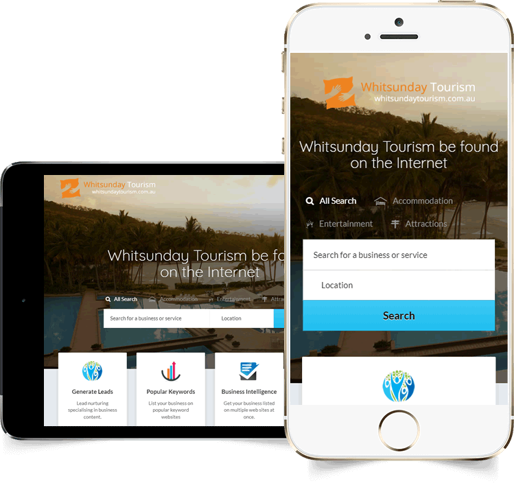 Whitsundays Tourism displayed beautifully on multiple devices
